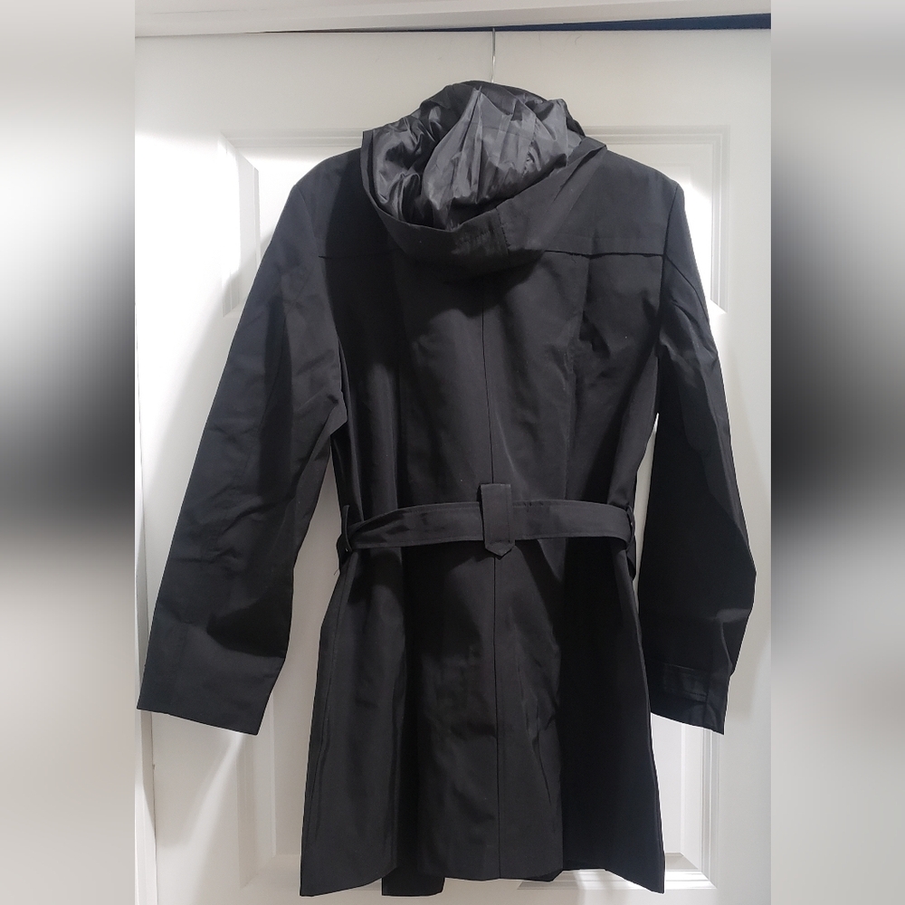 Farvalue Elegant Black Double-Breasted Trench Coa… - image 2